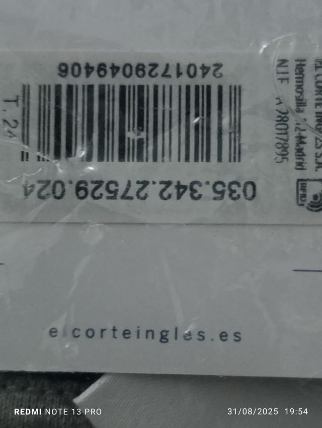 Camiseta chándal Escolapios talla 24