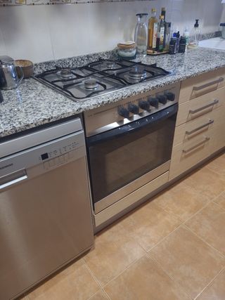 Horno y placa gas natural