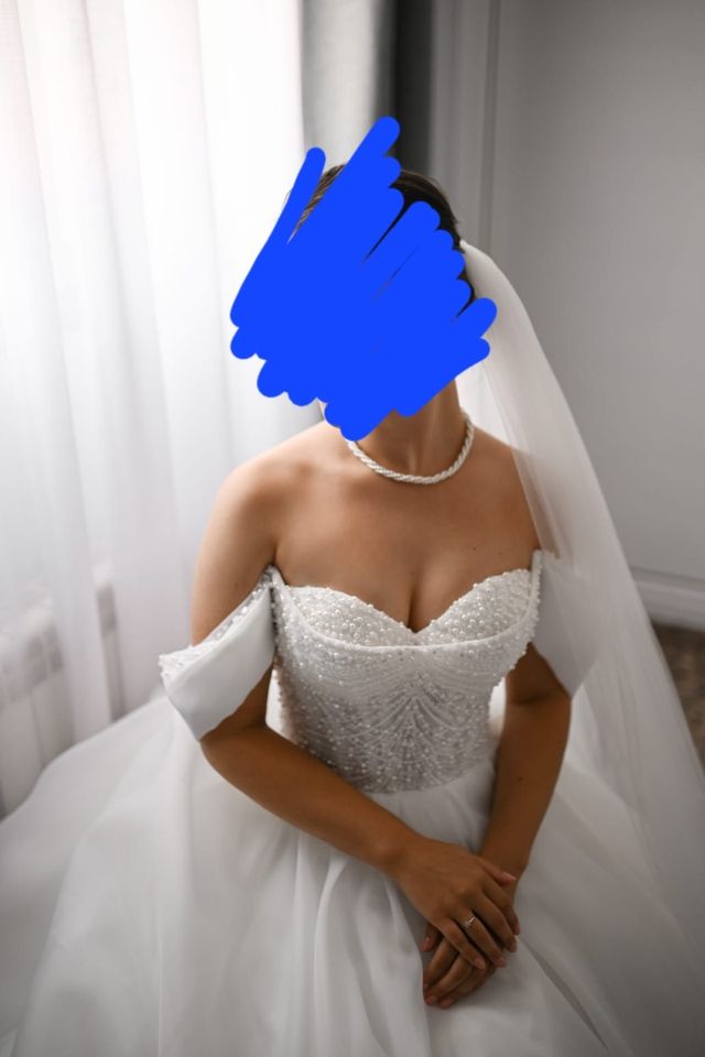 Vestido de novia color blanco