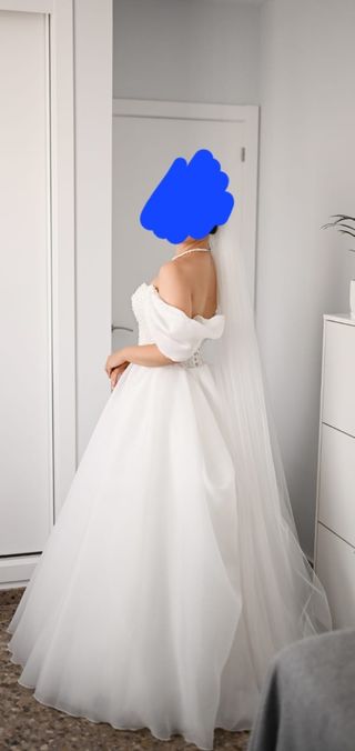 Vestido de novia color blanco 