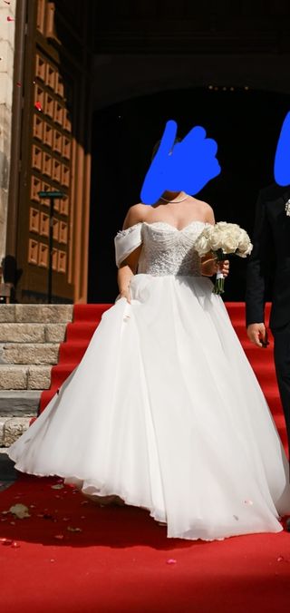 Vestido de novia color blanco 