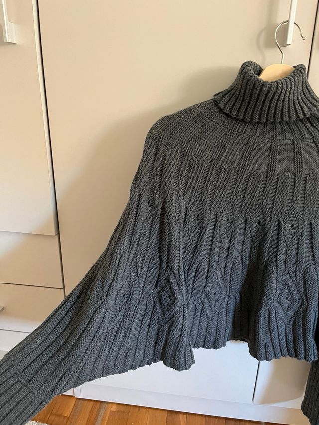 Poncho jersey Systemaction gris talla S