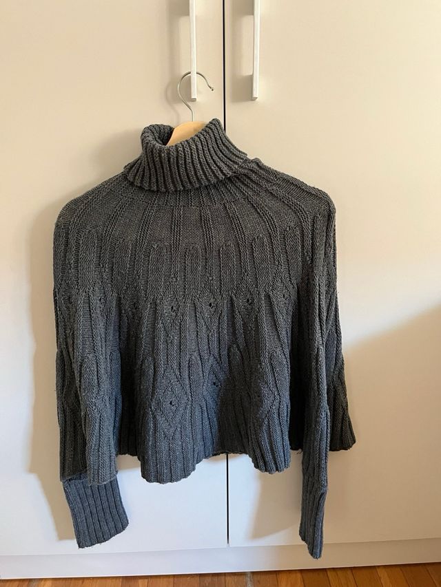 Poncho jersey Systemaction gris talla S