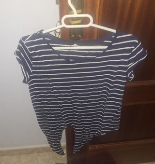 Camiseta rayas azul-blanca 