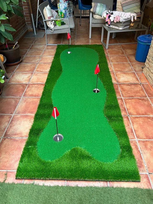 Putter golf Costway: alfombra práctica