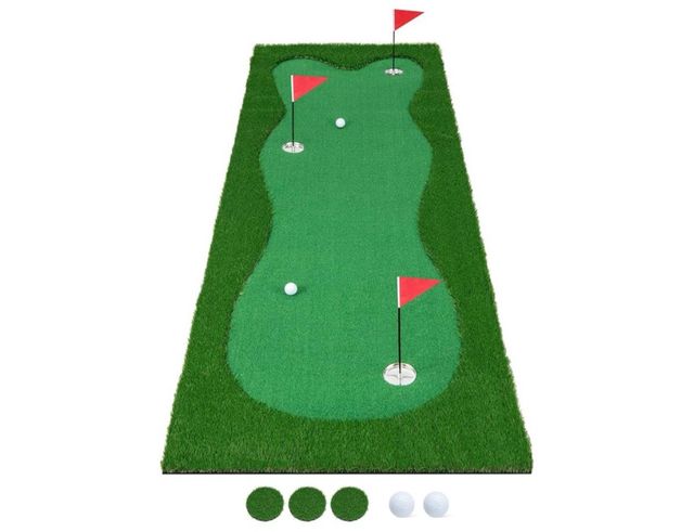 Putter golf Costway: alfombra práctica