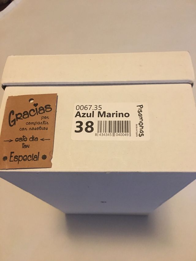 Pisamonas Mocasines ante marino 38 niño