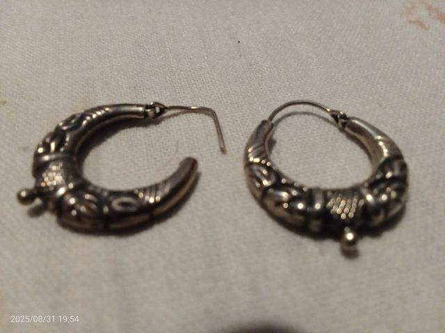 Pendientes plata de ley - Aretes de plata de ley 
