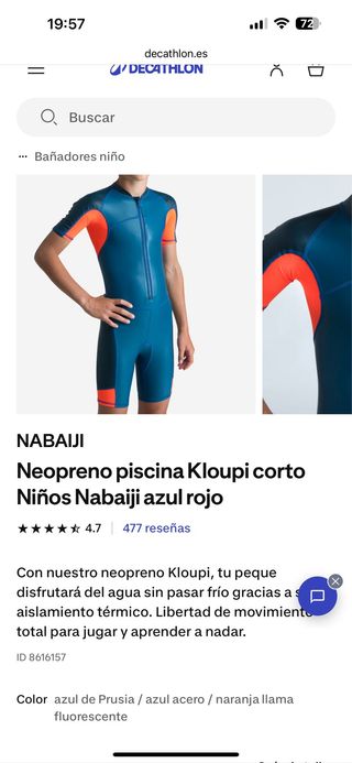 Vendo neopreno infantil