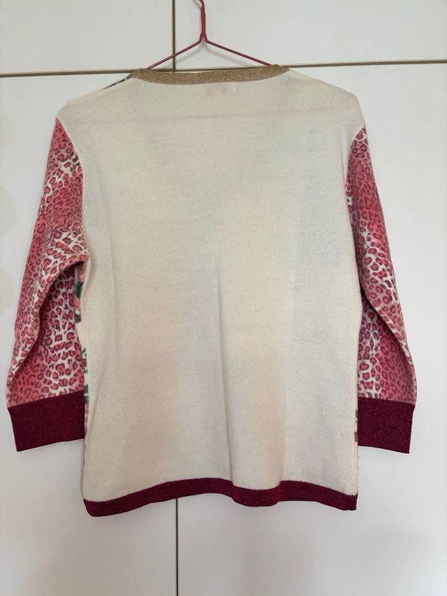 Jersey RENÉ DERHY flores beige-rosa