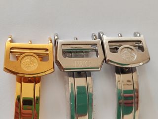 Fibbie deployant IWC: oro, acciaio