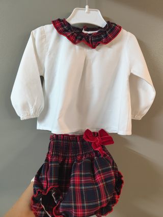 Conjunto bebe niña Navidad Calamaro 18 meses