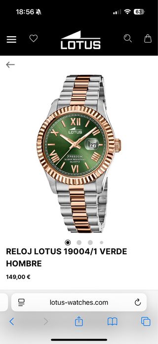 Lotus Day Date 19004/1 Verde oliva 