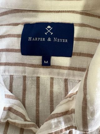 Harper & Neyer - Camisa a rayas beige