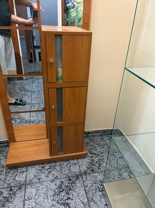 Recibidor con espejo - Madera