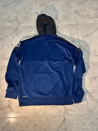 Sudadera Adidas azul con capucha