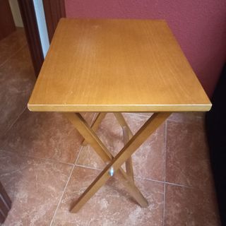 Mesa plegable madera marrón