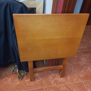 Mesa plegable madera marrón