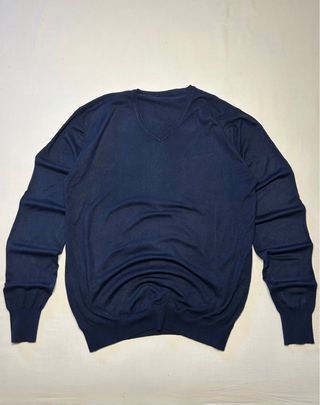 Maglione blu merino tg.S