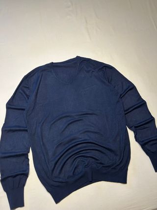 Maglione blu merino tg.S