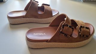 Sandalias plataforma Catwalk marrón