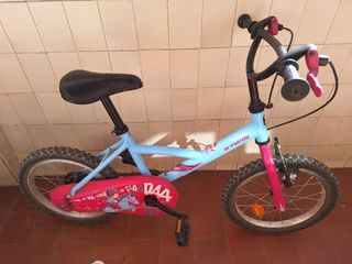 Bicicleta niña 16" B'Twin 3-7 años