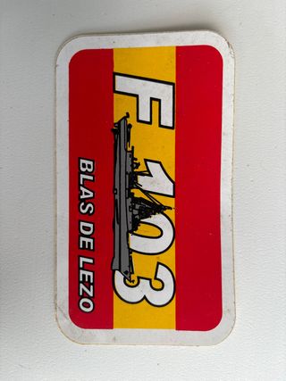 Pegatina F-103 Blas de Lezo