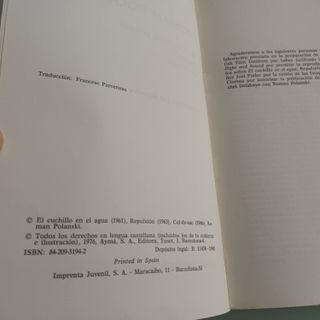Libro. Roman POLANSKI. [Guiones]