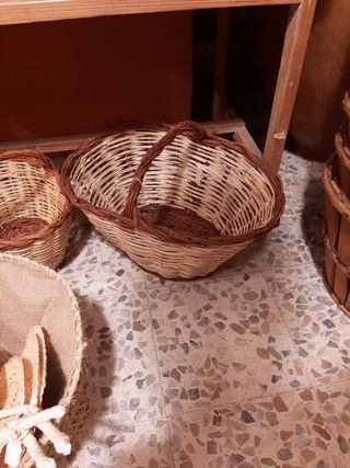 Cesta setas  mimbre grande