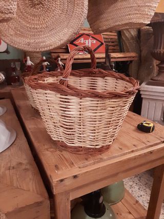 Cesta setas  mimbre grande