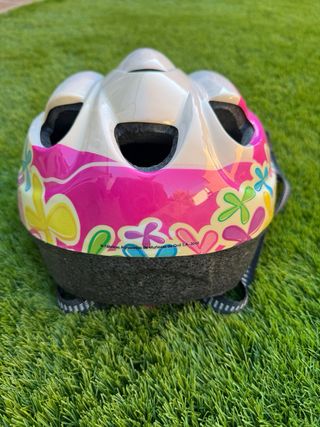 Casco bici niña rosa