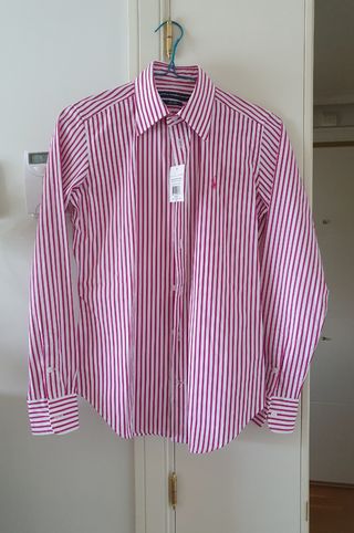 Camisa Ralph Lauren rayas rosa-blanco