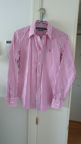 Camisa Ralph Lauren rayas rosa-blanco