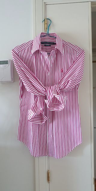 Camisa Ralph Lauren rayas rosa-blanco