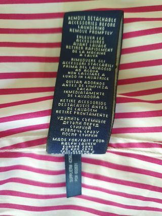 Camisa Ralph Lauren rayas rosa-blanco