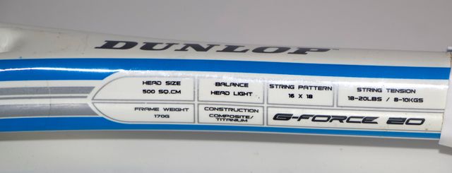 Raqueta Squash Dunlop G-Force 20