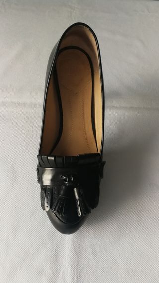 Zapatos Massimo Dutti negros, tacón 10cm, nº 36