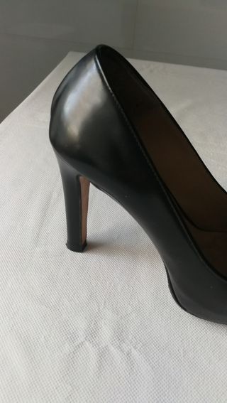 Zapatos Massimo Dutti negros, tacón 10cm, nº 36