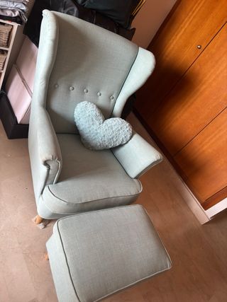 Sillón relax Ikea turquesa