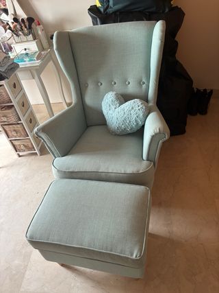Sillón relax Ikea turquesa