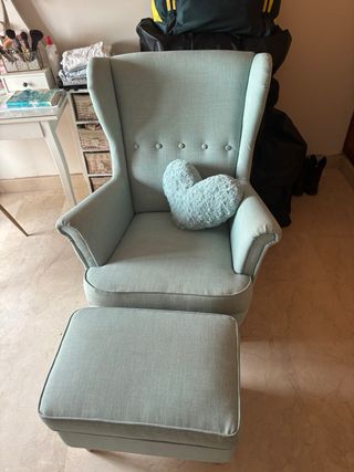 Sillón relax Ikea turquesa