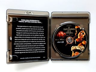 EL FANTASMA DE LA OPERA blu-ray.
La pelicula.