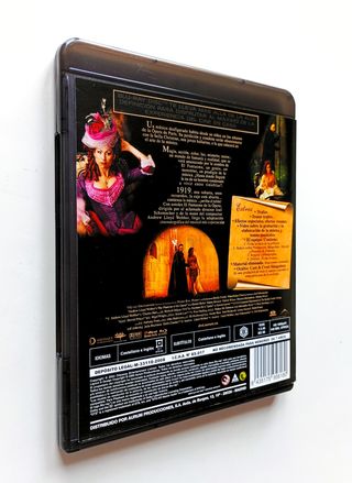 EL FANTASMA DE LA OPERA blu-ray.
La pelicula.