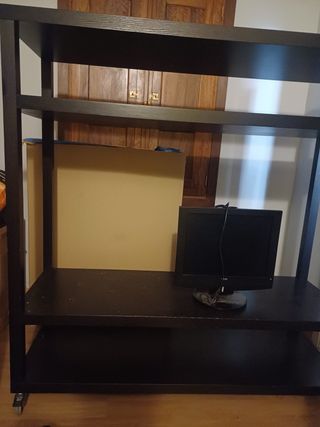 Mueble TV negro - Estanteria