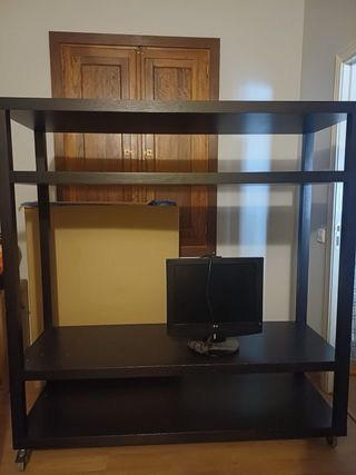 Mueble TV negro - Estanteria