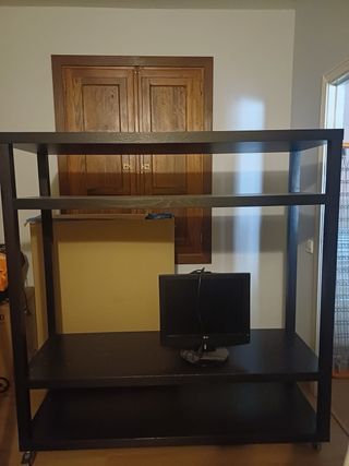 Mueble TV negro - Estanteria