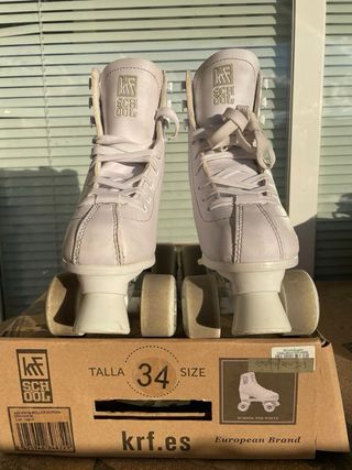 Patines KRF School blancos talla 34