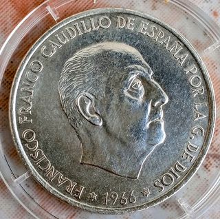 Moneda 100 pesetas Franco 1969 estrella 69.
