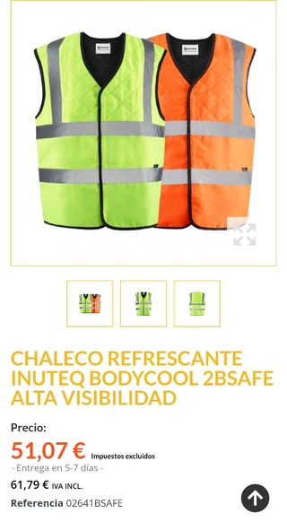 Chaleco INUTEQ Bodycool 2Bsafe