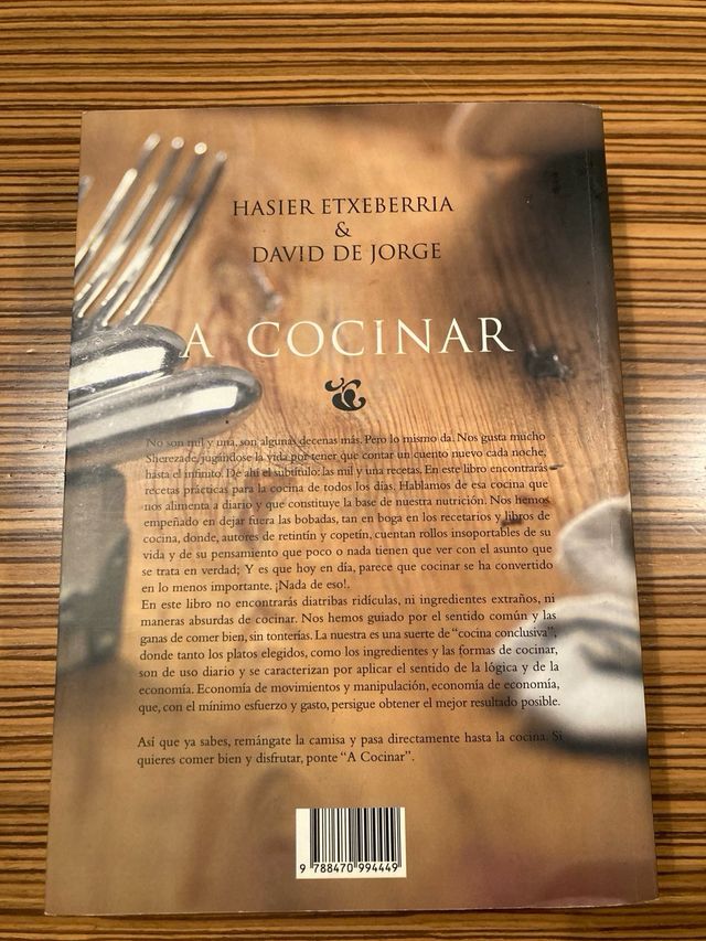 Libro cocina David de Jorge Hasier Etxeberria